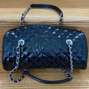Women's Black Diamond Pattern Bag